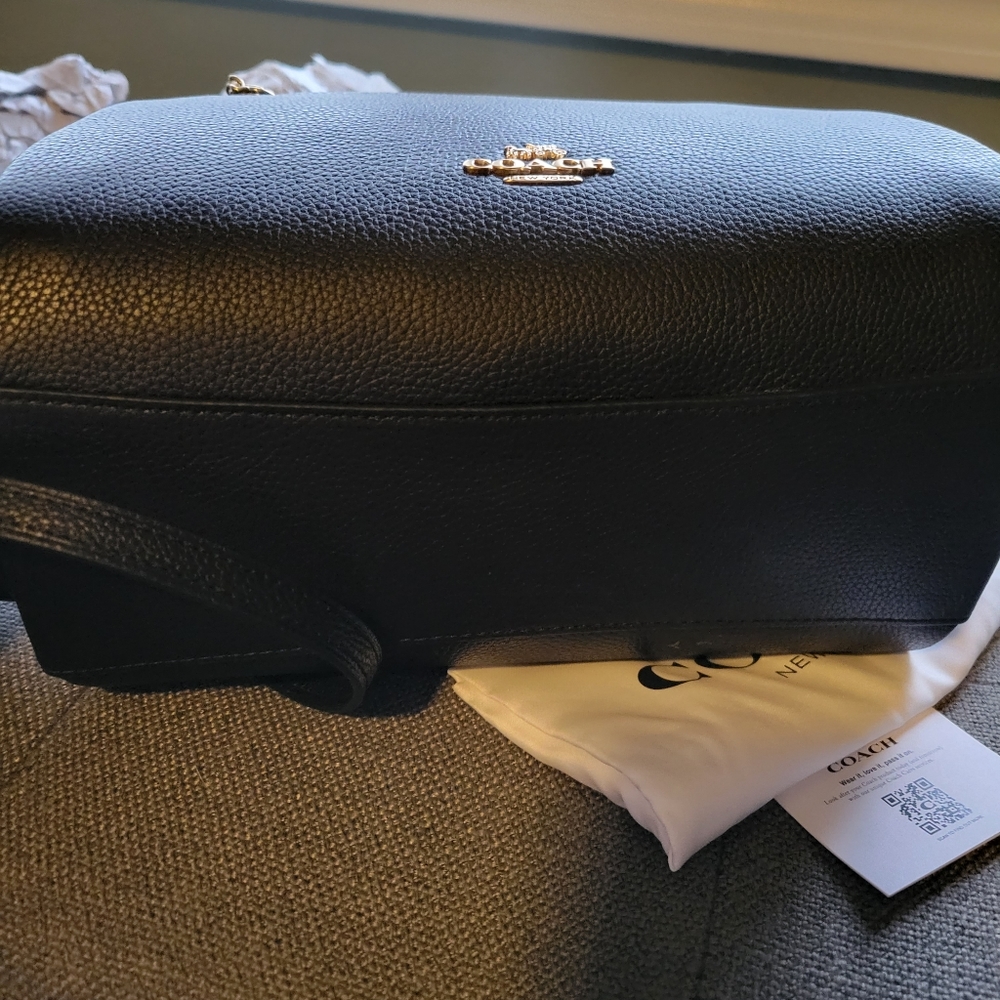 NWT Coach Elise Satchel Women's Crossbody Bag - Black - Picture 5 of 8
